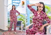 Master Saffron Rayon Printed Cord Set Western Catalog
